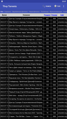 Скриншот приложения THVP Torrents - №1