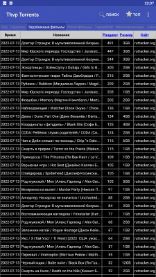 Скриншот приложения THVP Torrents - №3