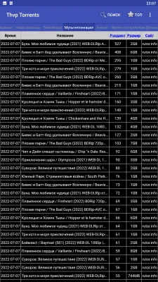 Скриншот приложения THVP Torrents - №6