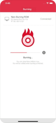 Скриншот приложения Nero AirBurn - №4