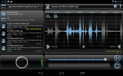 Скриншот приложения RecForge Lite - Audio Recorder - №1