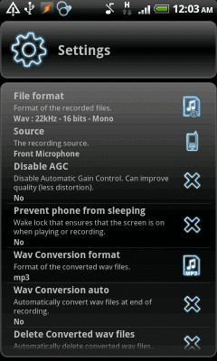 Скриншот приложения RecForge Lite - Audio Recorder - №6