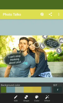 Скриншот приложения Photo talks: speech bubbles - №6