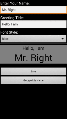 Скриншот приложения Name Card (Name Plate) - №5