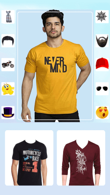 Скриншот приложения Men T-Shirt Photo Editor and Sweatshirt Dress - №1