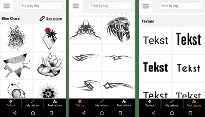 Скриншот приложения Tattoo my Photo - №4