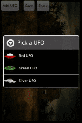 Скриншот приложения UFO Photo Bomb - №2