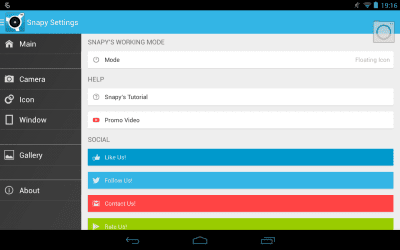 Скриншот приложения Snapy, The Floating Camera - №10