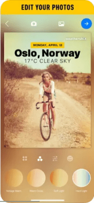 Скриншот приложения Weathershot - №3