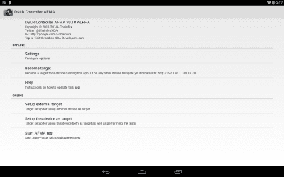 Скриншот приложения DSLR Controller AFMA - №4