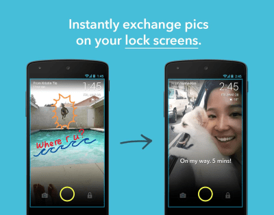 Скриншот приложения ScreenPop Lockscreen Messenger - №2