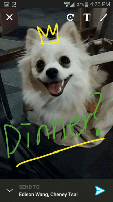 Скриншот приложения ScreenPop Lockscreen Messenger - №6