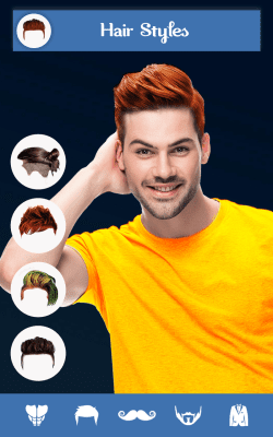 Скриншот приложения Hairy - Men Hairstyles Beard & Boys Photo Editor - №1