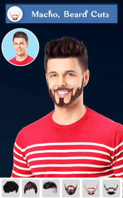 Скриншот приложения Hairy - Men Hairstyles Beard & Boys Photo Editor - №5