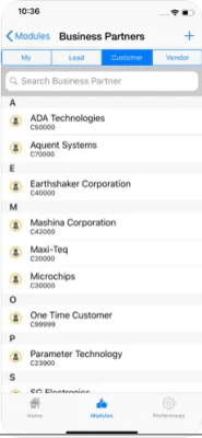 Скриншот приложения SAP Business One - №3