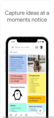 Скриншот приложения Google Keep - №1