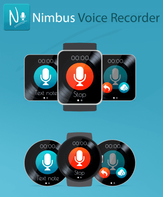 Скриншот приложения Nimbus Voice Recorder для Wear - №5