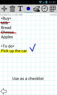 Скриншот приложения apMemo Lite - Быстрые заметки - №4