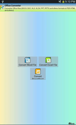 Скриншот приложения Office Converter (Word, Excel) - №1