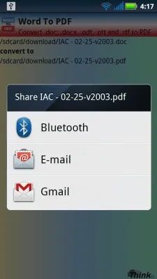 Скриншот приложения Word To PDF (DOC, DOCX) - №4