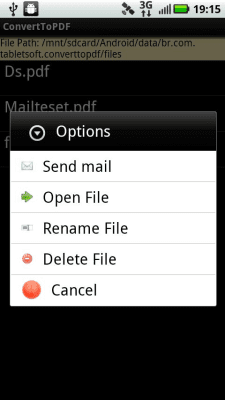 Скриншот приложения Convert To PDF Lite Version - №7
