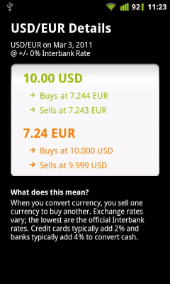 Скриншот приложения OANDA Курс валют - №2