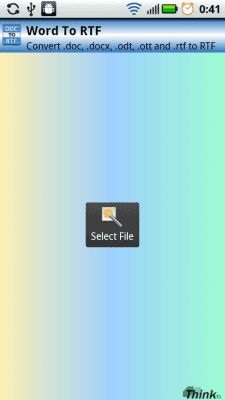 Скриншот приложения Word to RTF - №1