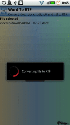 Скриншот приложения Word to RTF - №3