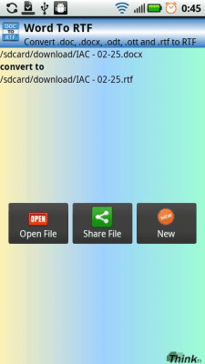 Скриншот приложения Word to RTF - №4