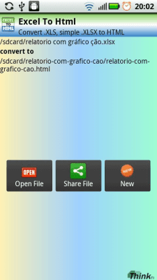 Скриншот приложения Excel to Web Page HTML - №4