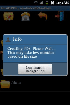 Скриншот приложения Email to PDF Converter - №4