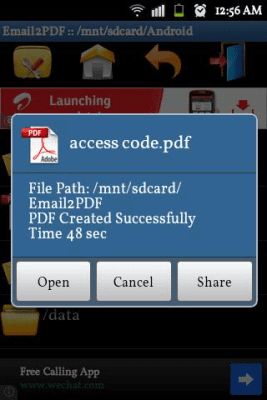 Скриншот приложения Email to PDF Converter - №5
