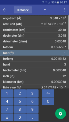 Скриншот приложения Convert Units - №1