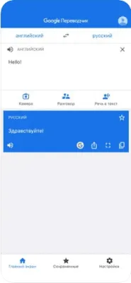 Скриншот приложения Google Переводчик - №3