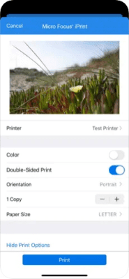 Скриншот приложения Micro Focus iPrint - №8