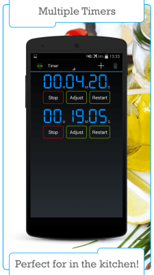 Скриншот приложения Цифровой таймер и секундомер - №2