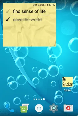 Скриншот приложения Стикер виджет - №3