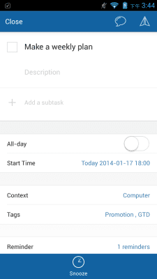 Скриншот приложения Doit.im for Android - №7