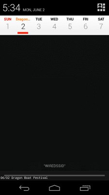 Скриншот приложения Календарь Mini - №3