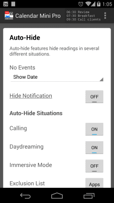 Скриншот приложения Календарь Mini - №5