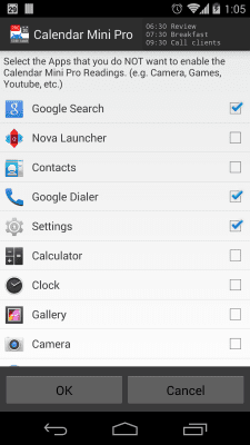 Скриншот приложения Календарь Mini - №8