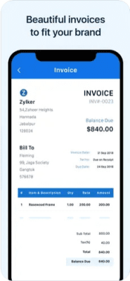 Скриншот приложения Zoho Books - Accounting on the go! - №7