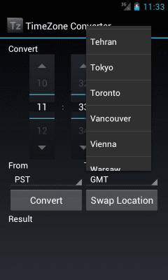 Скриншот приложения Saranomy TimeZone Converter - №2