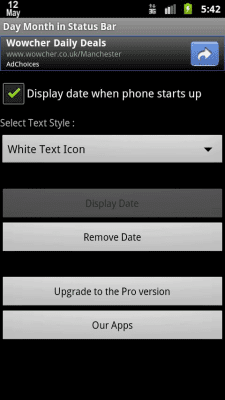 Скриншот приложения Calendar Day In Status Bar - №3