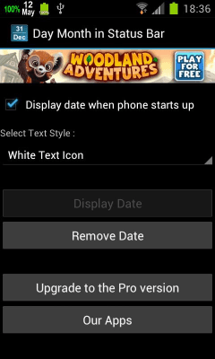 Скриншот приложения Calendar Day In Status Bar - №4