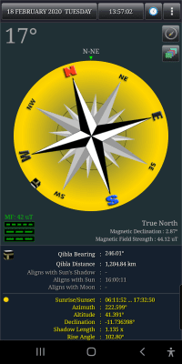 Скриншот приложения Sun & Moon Calendar - №3