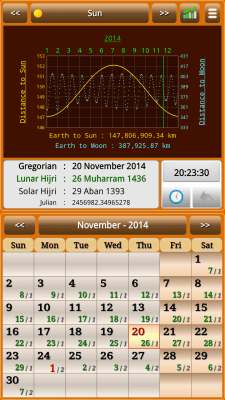 Скриншот приложения Sun & Moon Calendar - №16