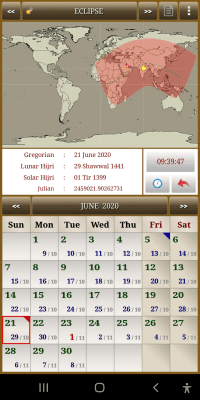 Скриншот приложения Sun & Moon Calendar - №19
