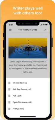 Скриншот приложения Zoho Writer - №3