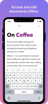 Скриншот приложения Zoho Writer - №4